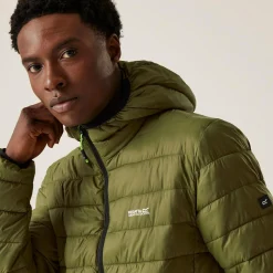 Men's Hooded Marizion Padded Jacket | Nephrite Green Black