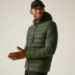 Men's Hooded Marizion Padded Jacket | Olive Green