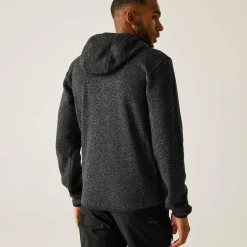 Men's Hooded Newhill Full Zip Fleece | Ash Grey