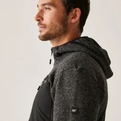 Men's Hooded Newhill Full Zip Fleece | Ash Grey