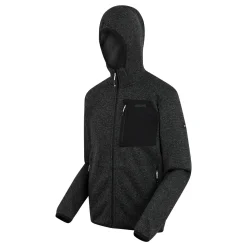 Men's Hooded Newhill Full Zip Fleece | Ash Grey