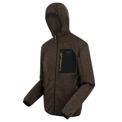 Men's Hooded Newhill Full Zip Fleece | Brown