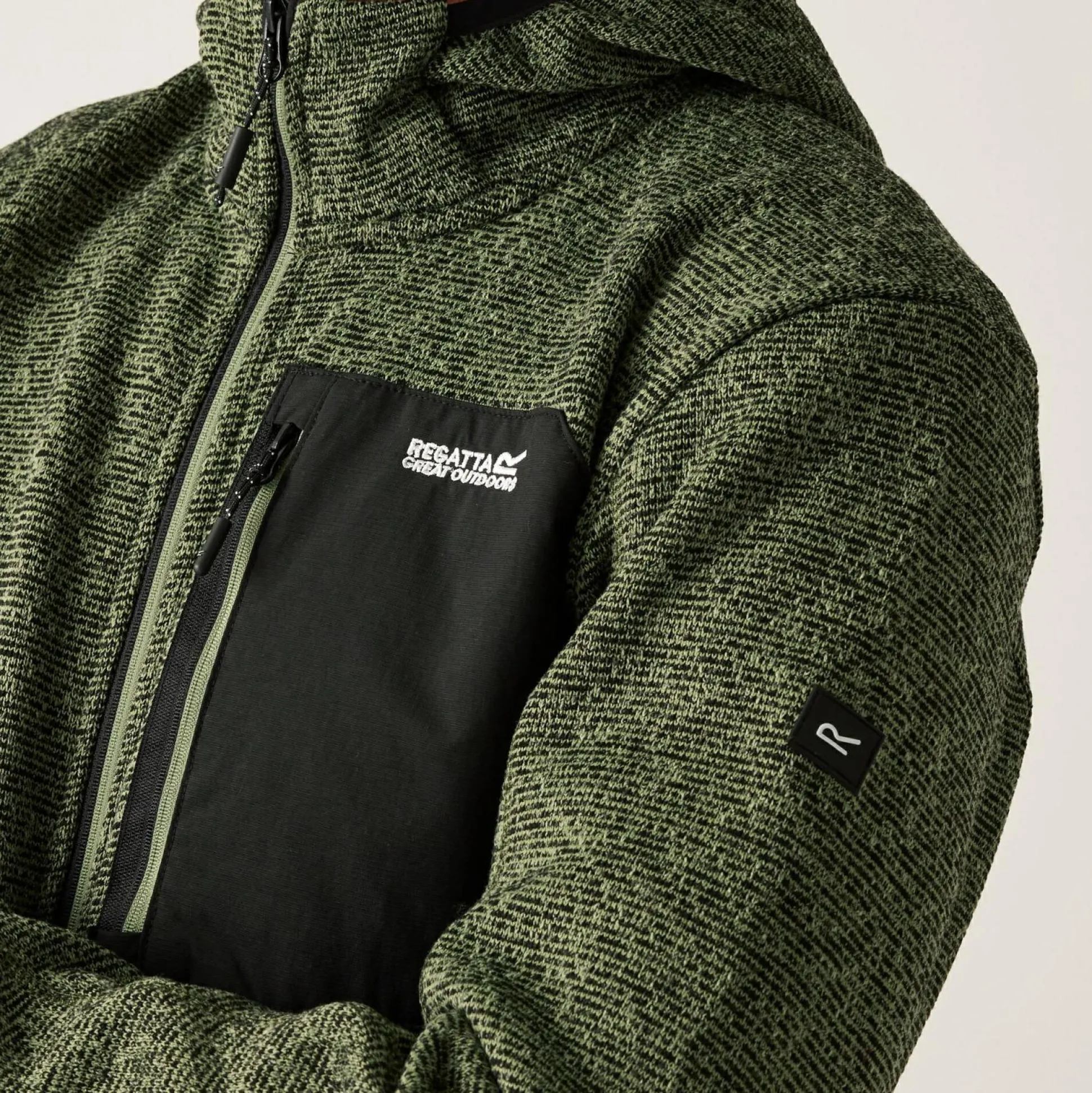 Men's Hooded Newhill Full Zip Fleece | Green