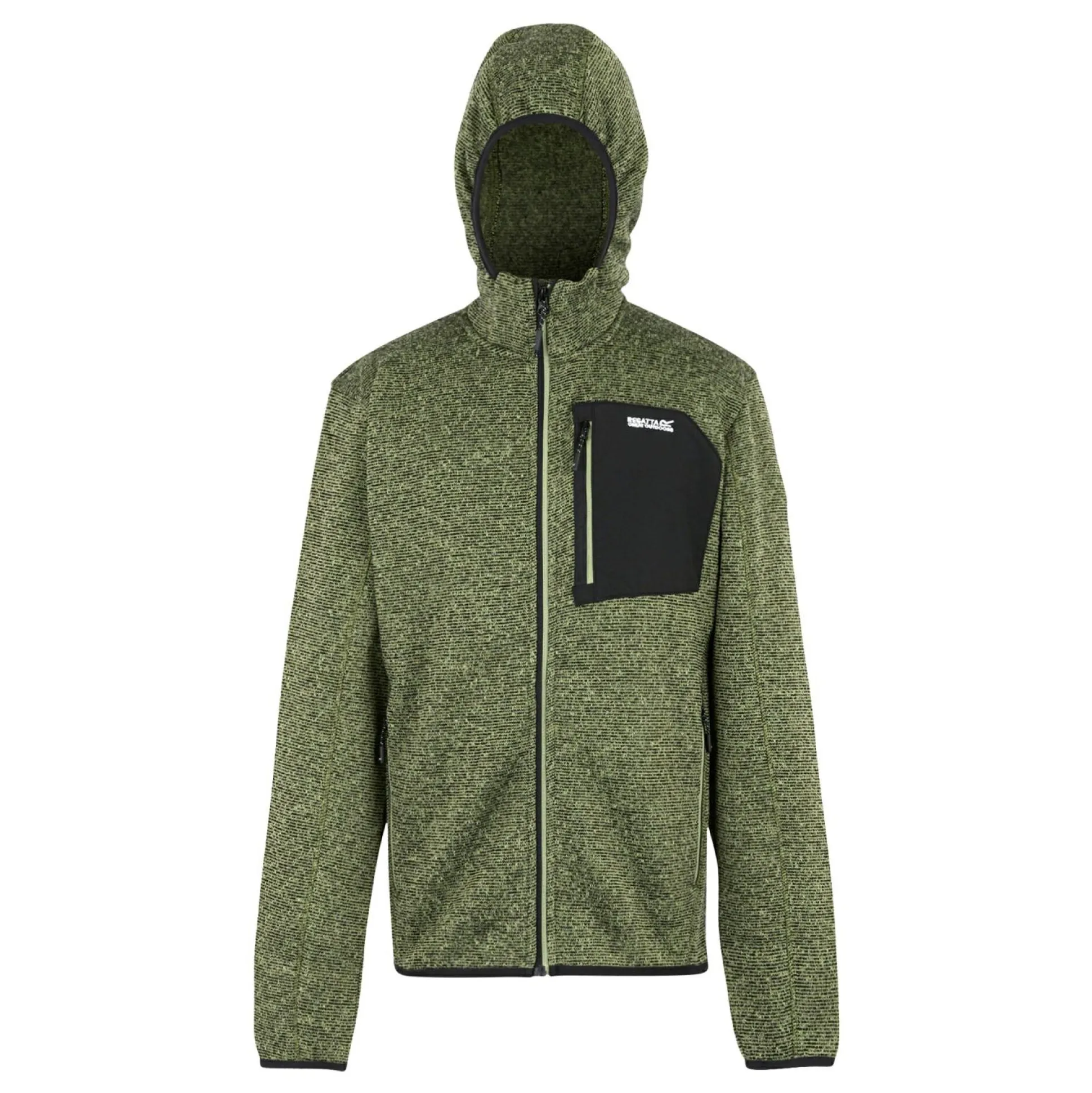Men's Hooded Newhill Full Zip Fleece | Green