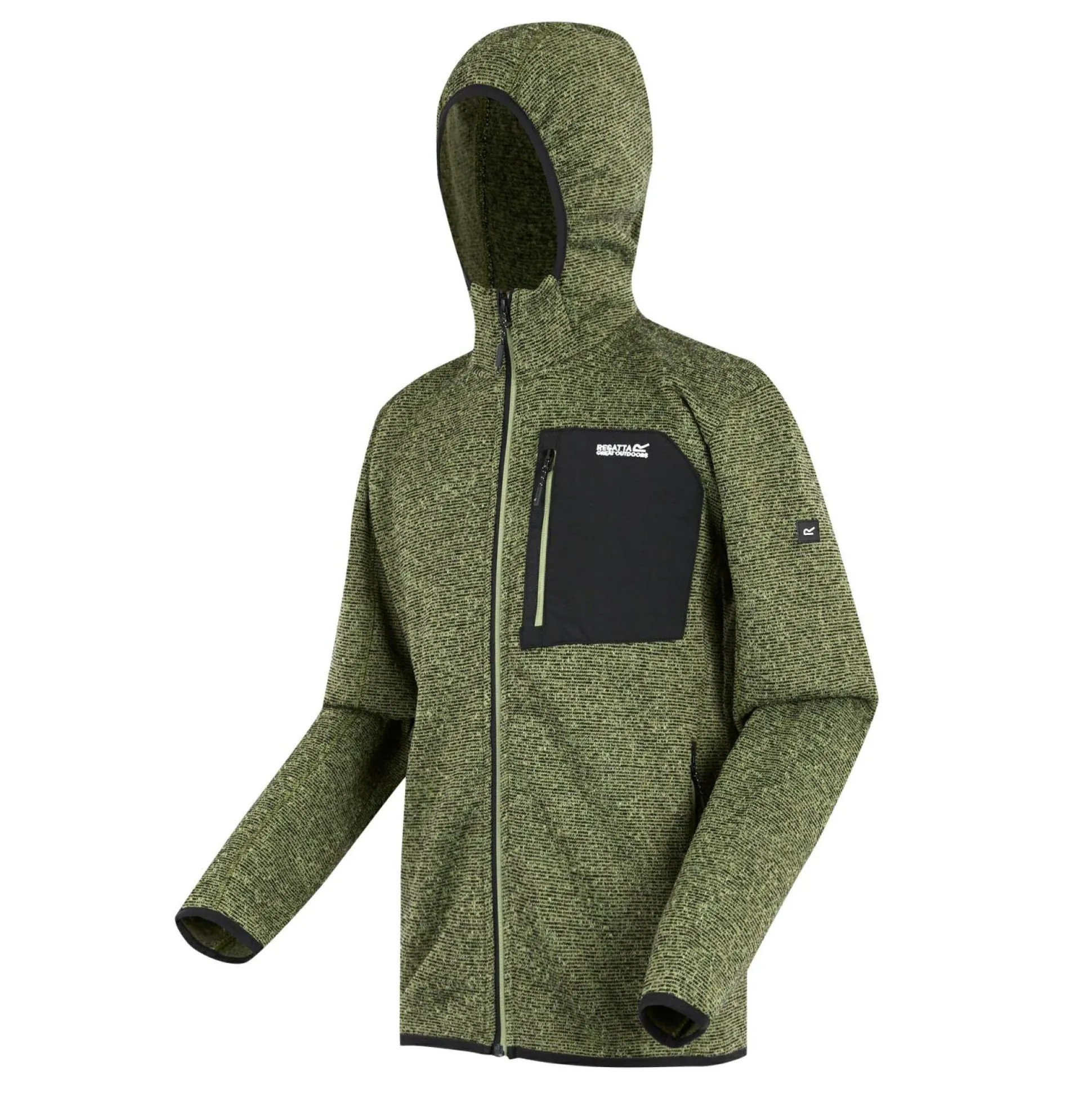 Men's Hooded Newhill Full Zip Fleece | Green
