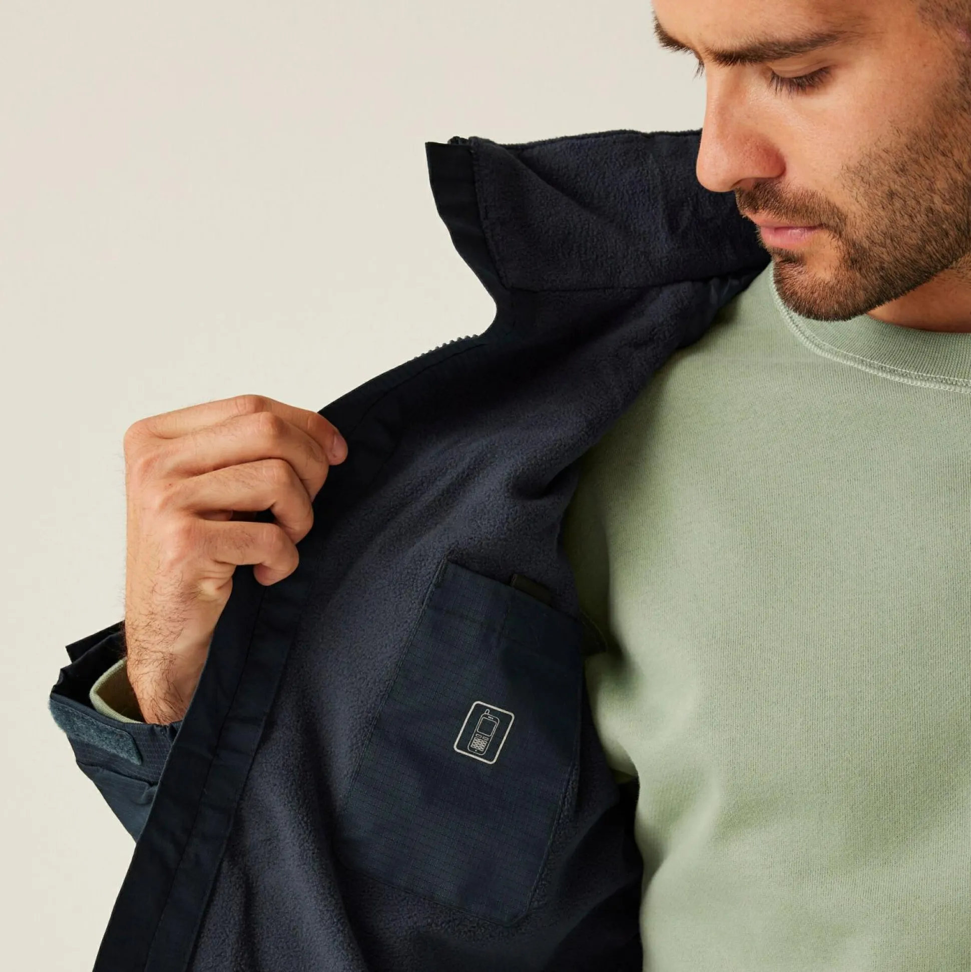 Men's Hudson Fleece Lined Waterproof Insulated Jacket | Navy