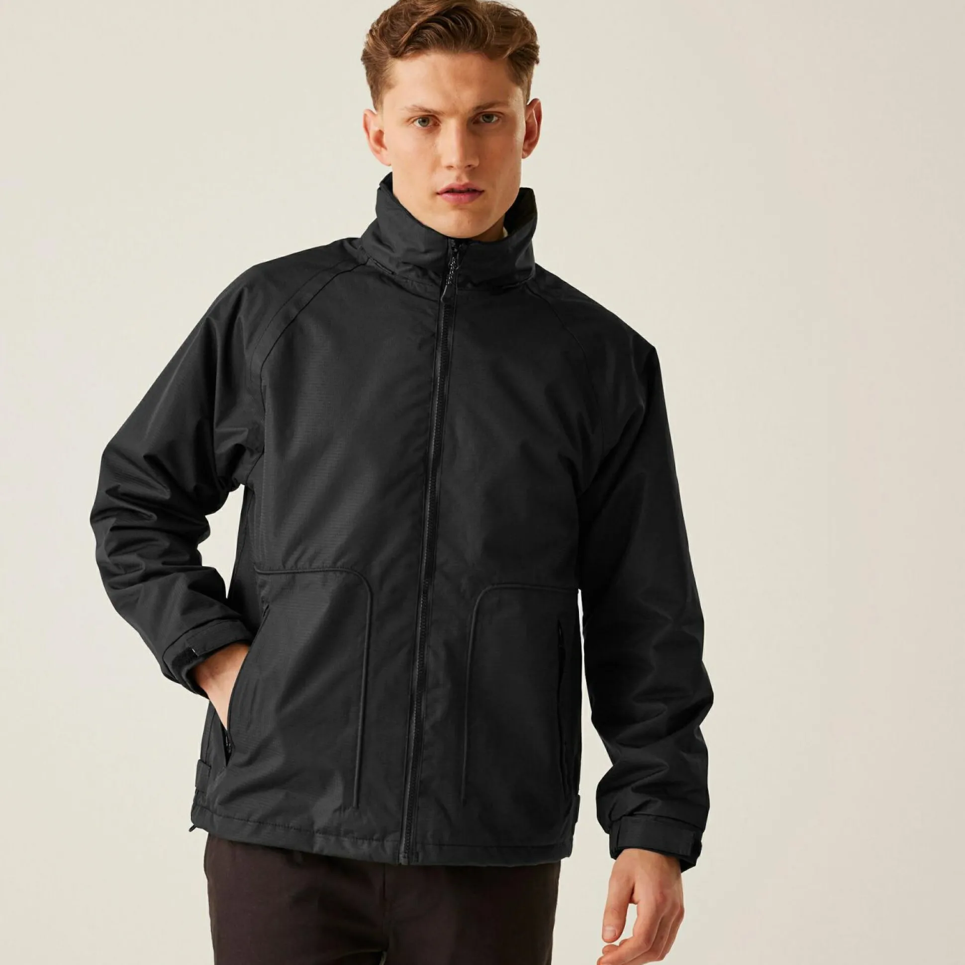 Men's Hudson Fleece Lined Waterproof Insulated Jacket | Black
