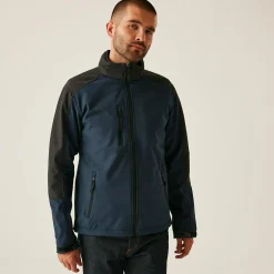 Men's Hydroforce 3 Layer Membrane Hooded Softshell Jacket | Navy