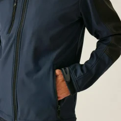 Men's Hydroforce 3 Layer Membrane Hooded Softshell Jacket | Navy