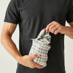 Men's Insect-Repellent Packaway Long Sleeve Shirt | Stone White Check