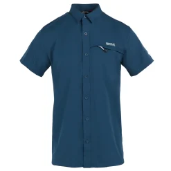 Men's Insect-Repellent Packaway Short Sleeve Shirt | Moonlight Denim