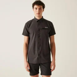 Men's Insect-Repellent Packaway Short Sleeve Shirt | Ash