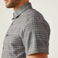 Men's Insect-Repellent Packaway Short Sleeve Shirt | Treetop Check