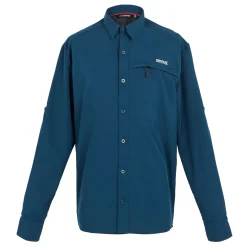 Men's Insect-Repellent Packaway Long Sleeve Shirt | Moonlight Denim