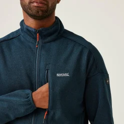 Men's Kames Full Zip Fleece | Moonlight Denim Tangerine Tango