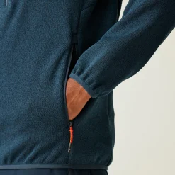 Men's Kames Full Zip Fleece | Moonlight Denim Tangerine Tango