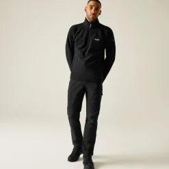 Men's Kenger Half Zip Midweight Fleece | Black