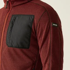 Men's Kitom Full Zip Fleece | Red Ochre Marl