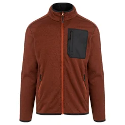 Men's Kitom Full Zip Fleece | Red Ochre Marl