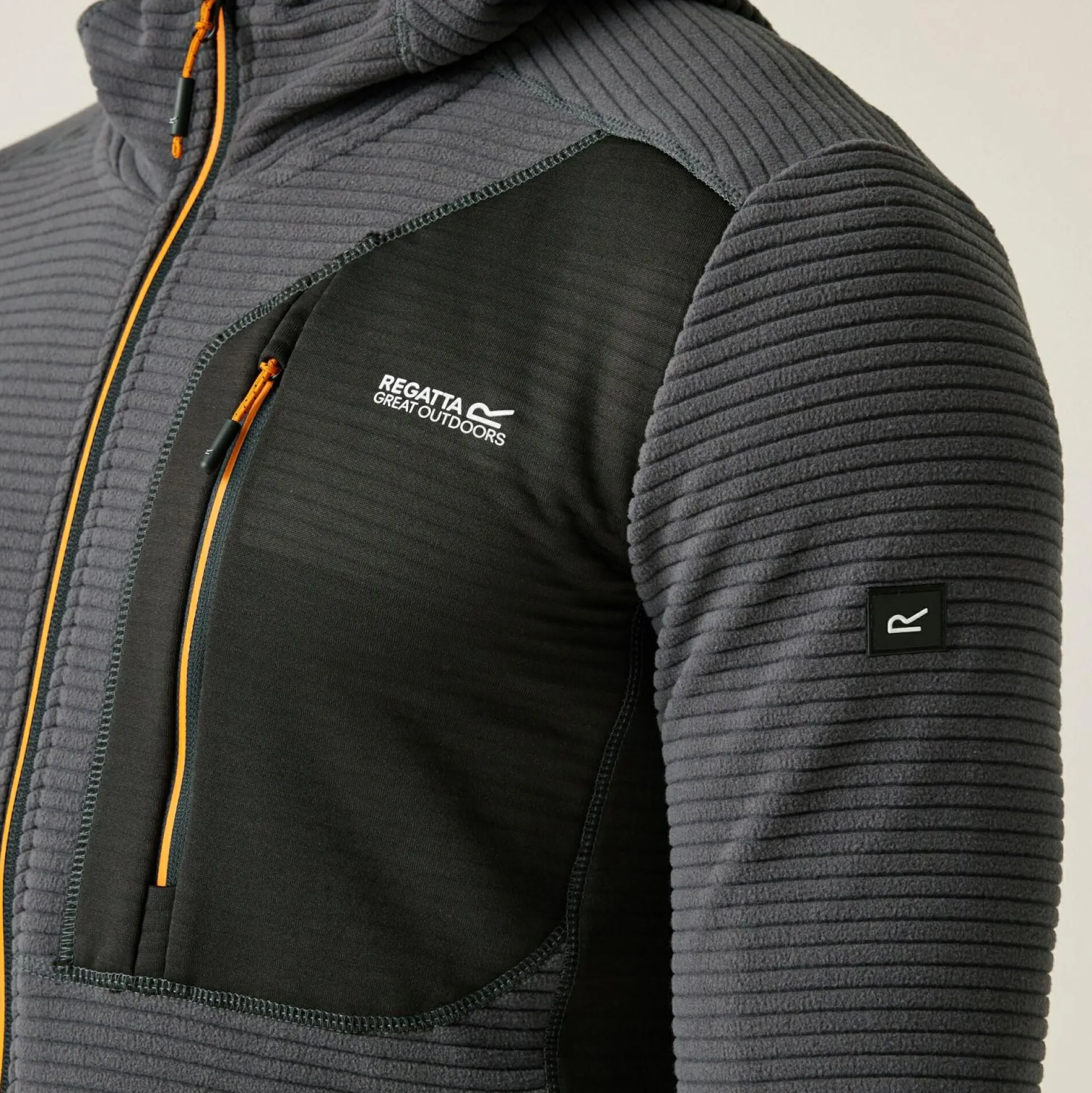 Men's Lakewright Full Zip Fleece | Ash Black