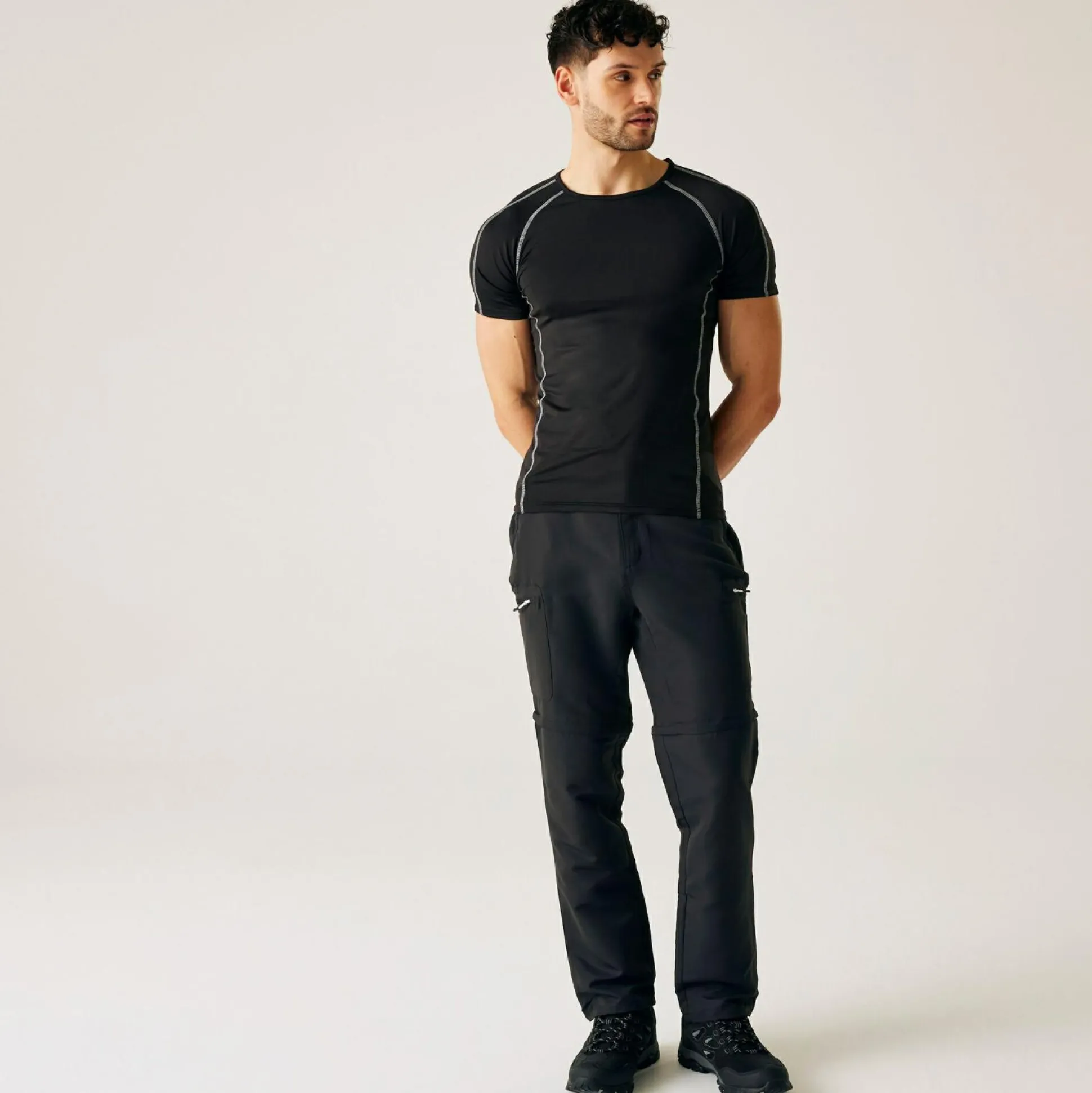 Men's Leesville III Zip Off Walking Trousers | Ash