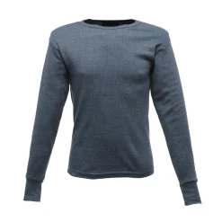 Men's Long Sleeve Thermal Vest | Denim Blue