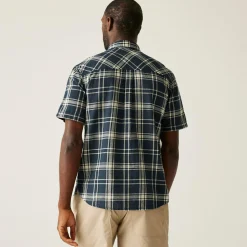 Men's Loran Short Sleeve Shirt | Navy Check
