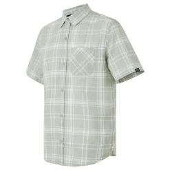 Men's Loran Short Sleeve Shirt | Silver Grey Check