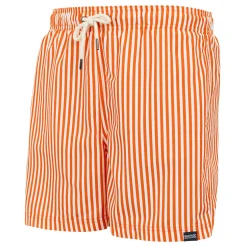 Men's Loras Swim Shorts | Celosia Orange Stripe