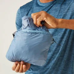 Men's Lyle IV Waterproof Packaway Jacket | Coronet Blue Danger Red