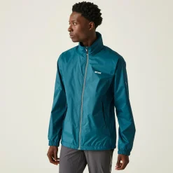 Men's Lyle IV Waterproof Packaway Jacket | Moroccan Blue Citron Lime