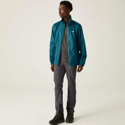 Men's Lyle IV Waterproof Packaway Jacket | Moroccan Blue Citron Lime