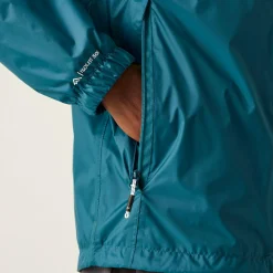 Men's Lyle IV Waterproof Packaway Jacket | Moroccan Blue Citron Lime