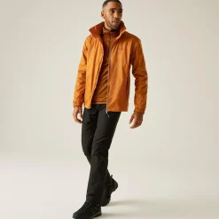Men's Lyle IV Waterproof Packaway Jacket | Fox Orange