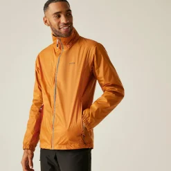 Men's Lyle IV Waterproof Packaway Jacket | Fox Orange