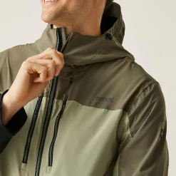Men's Maland II Waterproof Jacket | Golden Sand Treetop Black