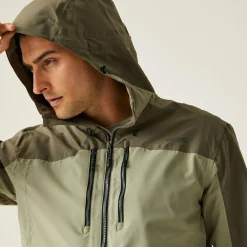 Men's Maland II Waterproof Jacket | Golden Sand Treetop Black