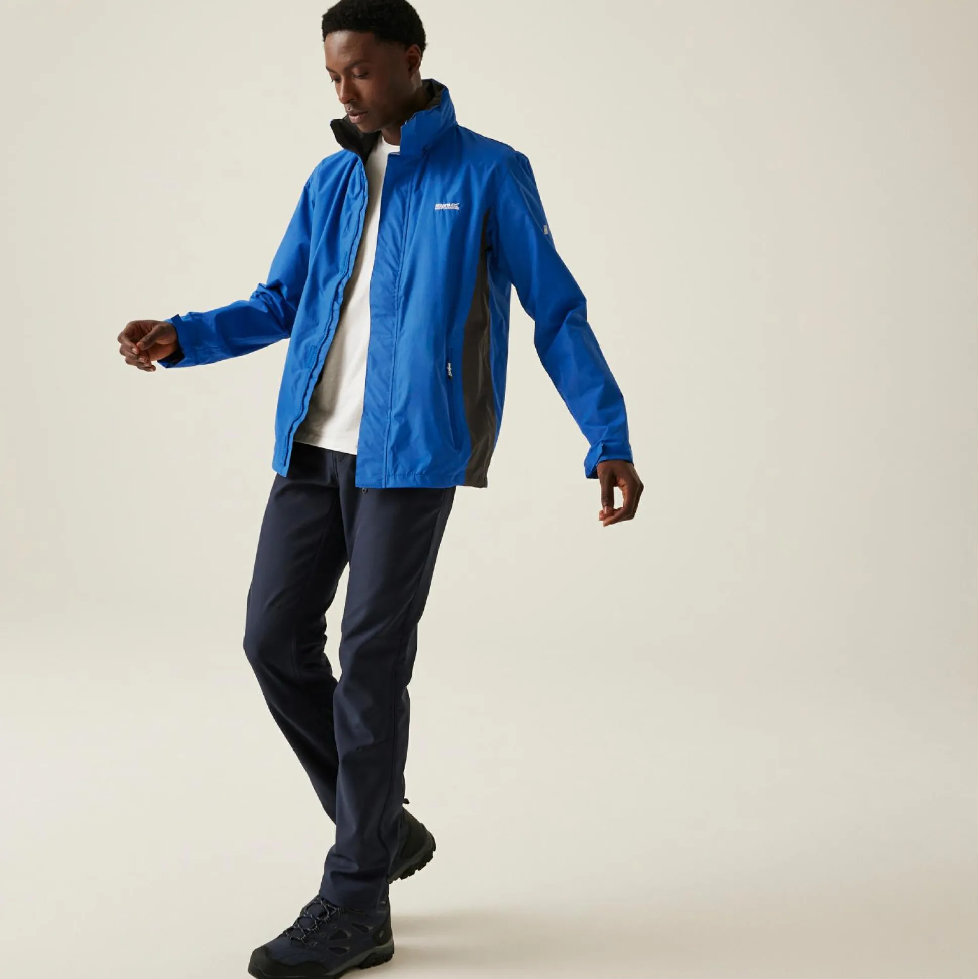 Men's Matt Waterproof Jacket | Oxford Blue Iron