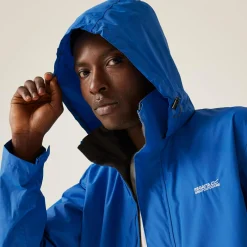 Men's Matt Waterproof Jacket | Oxford Blue Iron
