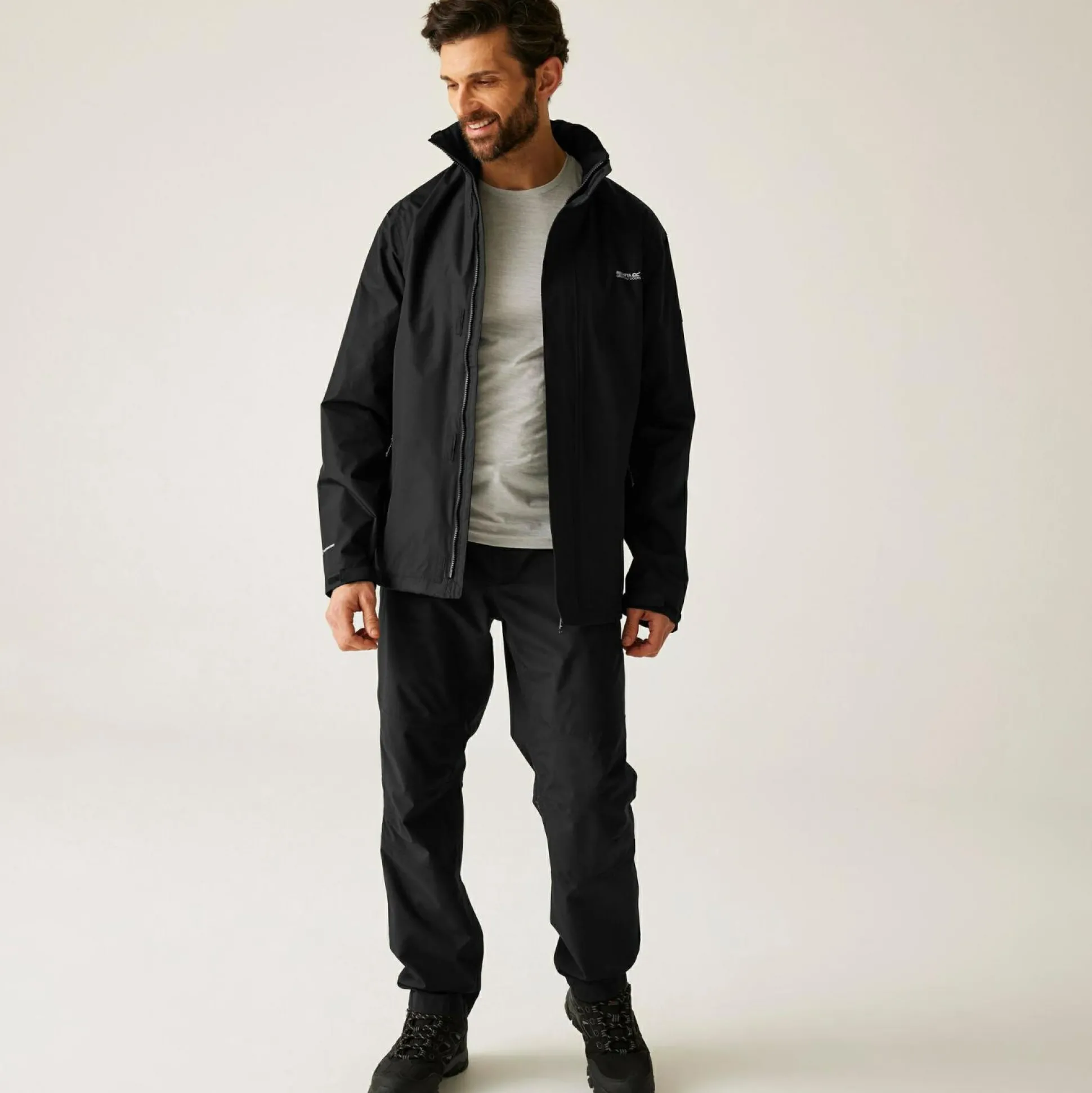 Men's Matt Waterproof Jacket | Black