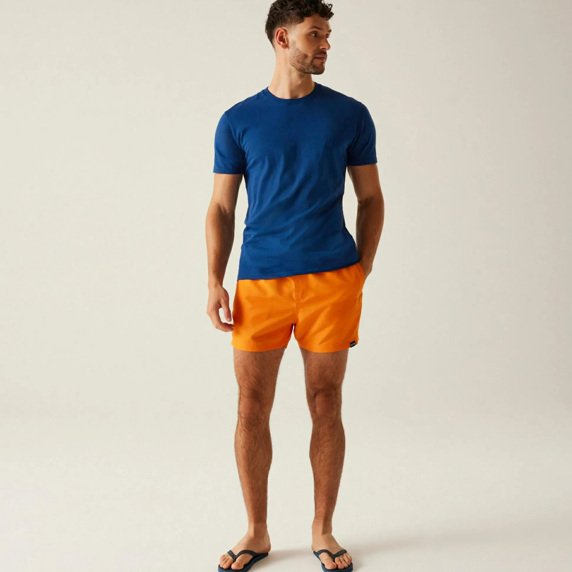 Men's Mawson III Swim Shorts | Celosia Orange Navy