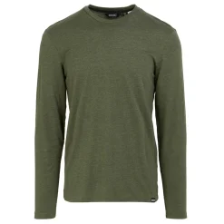 Men's Maylow Long Sleeved T-Shirt | Dark Khaki Marl