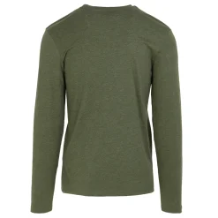 Men's Maylow Long Sleeved T-Shirt | Dark Khaki Marl