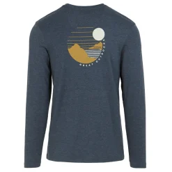 Men's Maylow Long Sleeved T-Shirt | Navy Marl Graphic