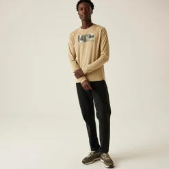 Men's Maylow Long Sleeved T-Shirt | Abbeystone Marl Graphic