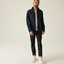 Men's Micro Lightweight Full Zip Fleece | Dark Navy