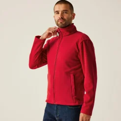 Men's Micro Lightweight Full Zip Fleece | Classic Red