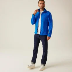 Men's Micro Lightweight Full Zip Fleece | Oxford Blue