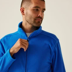 Men's Micro Lightweight Full Zip Fleece | Oxford Blue