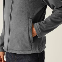 Men's Micro Lightweight Full Zip Fleece | Seal Grey